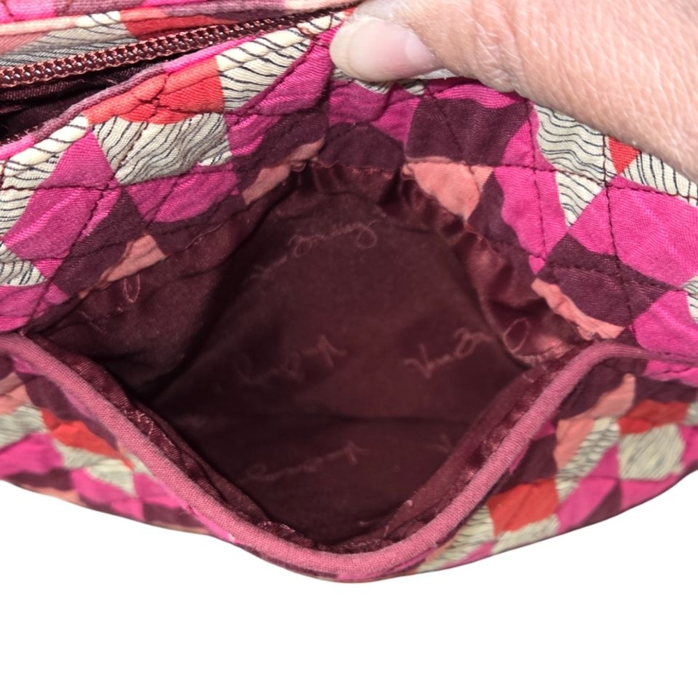 🚫SOLD🚫 Vera Bradley Pink, Peach, Orange, White, Burgundy Crossbody - Picture 11 of 14
